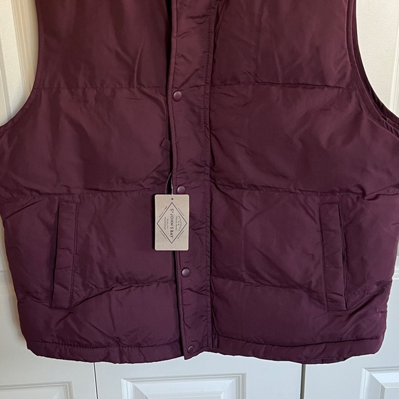 St. John's Bay Deep Burgundy Vest - Picture 3 of 5